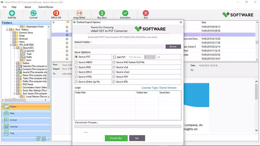 Outlook 2019 OST to PST Software to Convert OST to PST