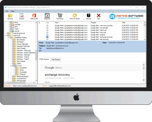 NSF to PST Converter Tool to Convert NSF File to Outlook PST EML MSG MBOX